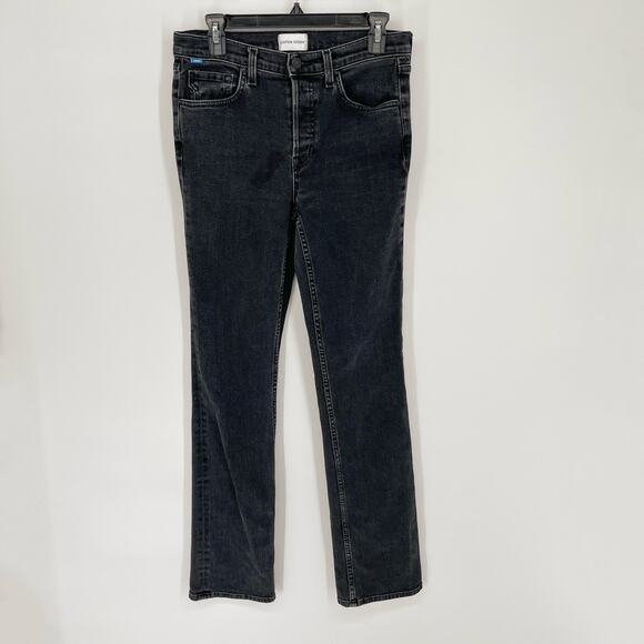 Cotton Citizen NEW Womens Cindy Jeans *REPAIR* Button Fly 29 Bleecker Wash Black - Picture 1 of 12